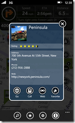 Turn by Turn Navigation for Windows Phone 7 (click to enlarge).3
